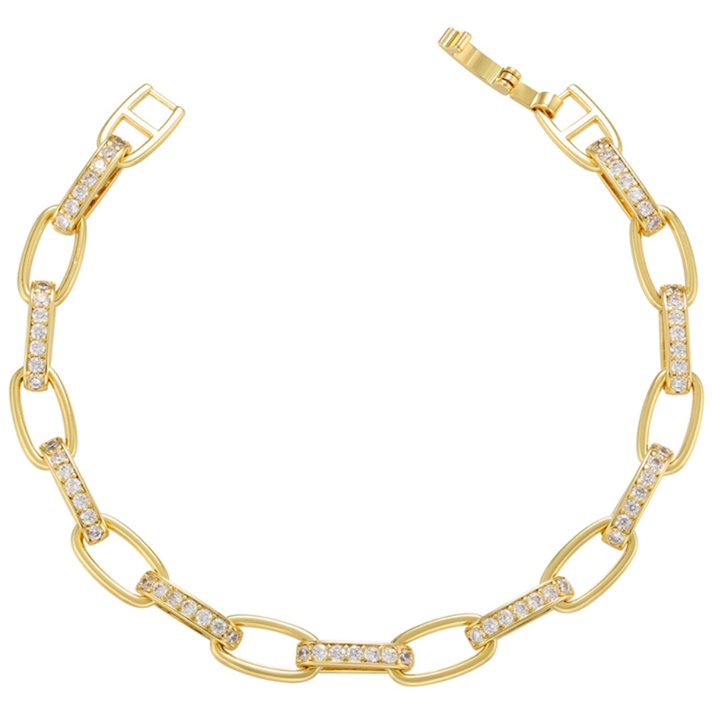 14k gold diamond bracelet - Picture 2 of 5